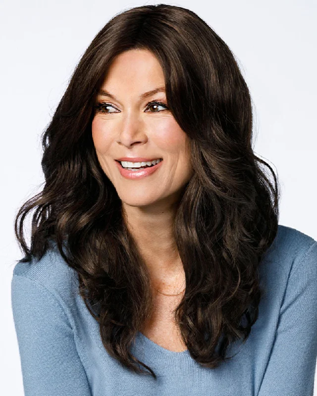 Glueless Human Hair Wigs with a Flawless Look-Bryce | Lace Front & Monofilament Part Synthetic Wig by Jon Renau Glueless Human Hair Wigs with a Flawless Look-Bryce | Lace Front & Monofilament Part Synthetic Wig by Jon Renau