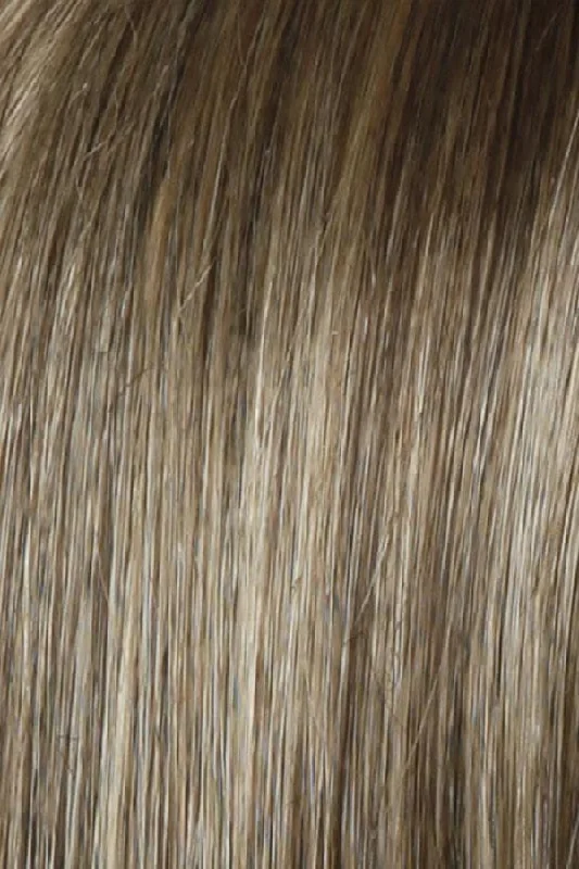 SS12/22 SHADED CAPPUCCINO | Light Golden Brown Evenly Blended with Cool Platinum Blonde Highlights and Dark Roots