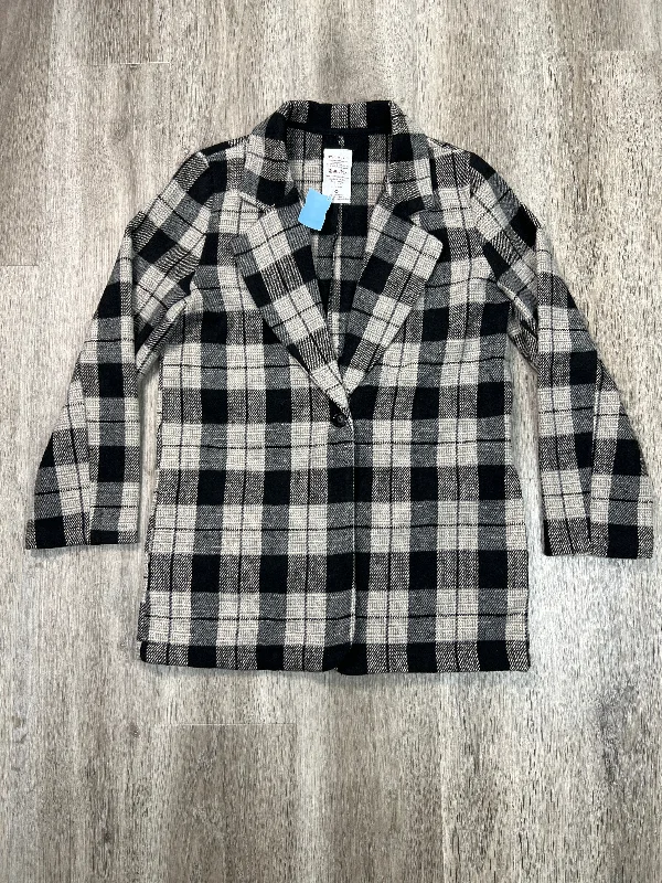 Blazer By FORINA In Plaid Pattern, Size: Xs