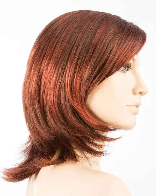 Granat Red Shaded | Granat Red Base with Brown and Dark Auburn Lowlights with Dark Roots