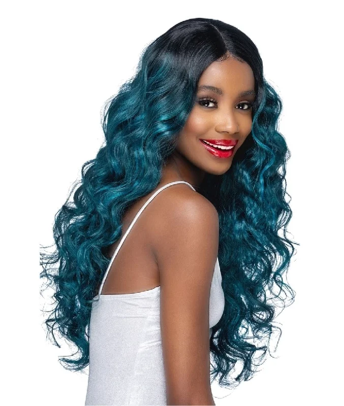 Wear & Go Glueless Wigs with Adjustable Straps-Natural-Looking No Lace Wigs--Vivica Fox Lace Wig 25  Layered Deep Wave Curl Unity