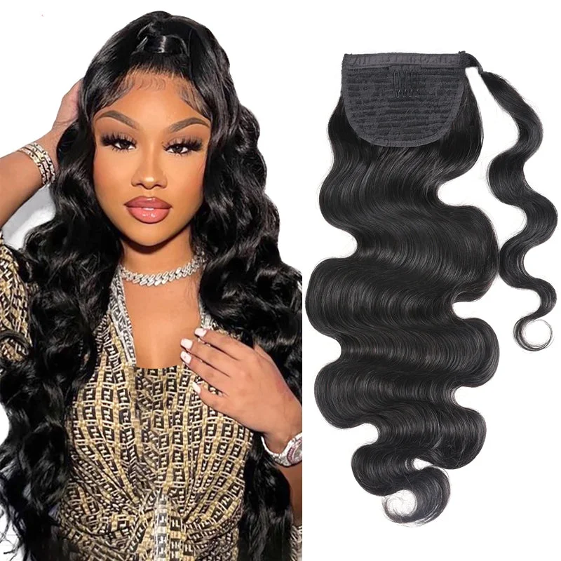 3000 Points| Klaiyi Straight Ponytail with Weave Hair Extensions Wrap Around Clip in Braided Ponytail Hairstylestop-rated no lace wigs, best wigs, high-quality no lace wigs, top-rated glueless wigs