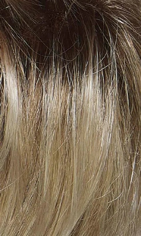 10/613GR | Highlighted blend of ash and platinum blondes and chocolate roots