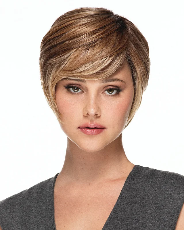 Glueless Human Hair Wigs with a Natural Texture-Pixie Lite | Lace Front & Monofilament Top Synthetic Wig by TressAllure Glueless Human Hair Wigs with a Natural Texture-Pixie Lite | Lace Front & Monofilament Top Synthetic Wig by TressAllure