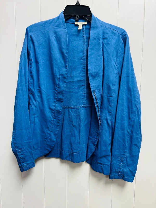 Blazer By Eileen Fisher In Blue, Size: Lp