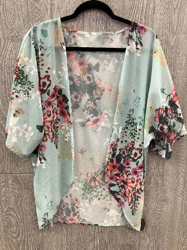 Kimono By Clothes Mentor In Teal, Size: M