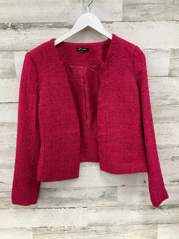 Blazer By Clothes Mentor In Pink, Size: L