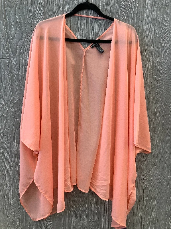 Kimono By Nina Leonard In Coral, Size: Onesize