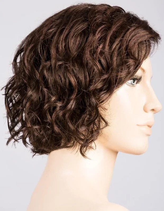 DARK CHOCOLATE ROOTED | Dark Brown base with Light Reddish Brown highlights with Dark Roots