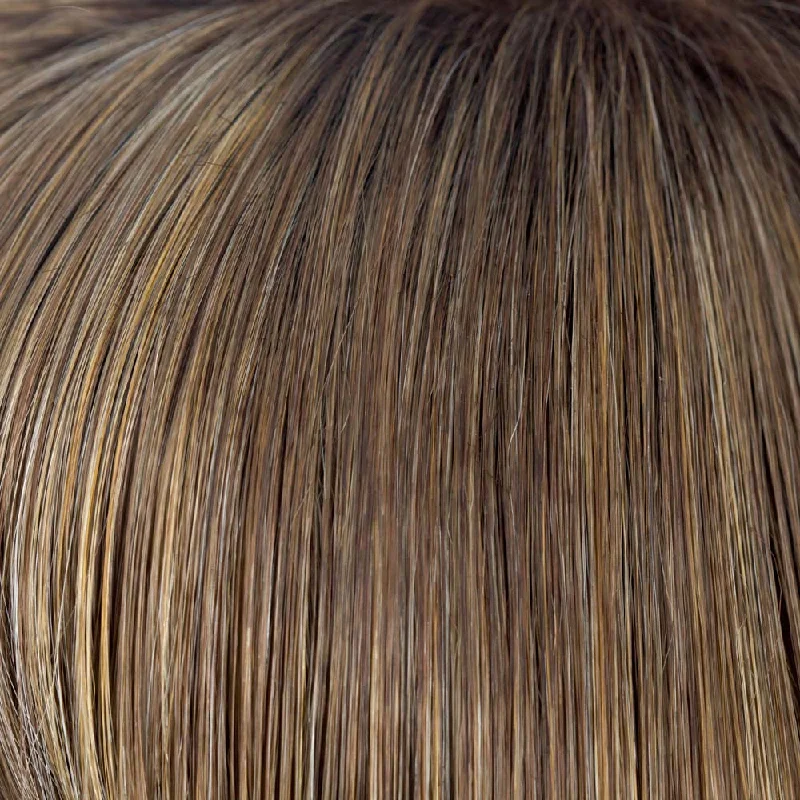 Mochaccino R | Rooted Dark with Light Brown base with Strawberry Blonde highlights