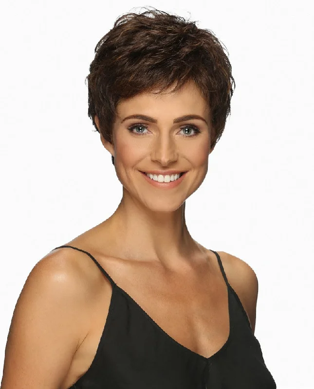 Glueless Human Hair Wigs with Natural Waves-Charlee Wig by Estetica | Synthetic Hair | Average Cap