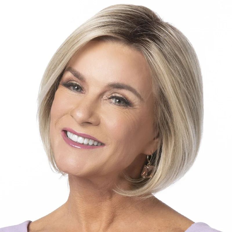 Glueless Human Hair Wigs with Seamless Fit-Finishing Touch Wig by Toni Brattin | Heat Friendly Synthetic Hair | Large Cap