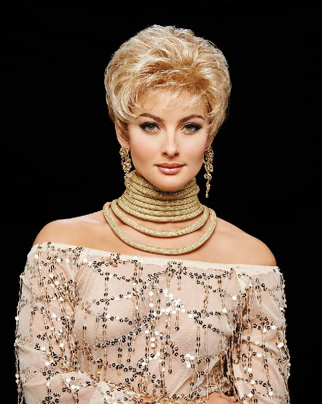 Synthetic Wigs with Bangs-Acclaim Wig by Gabor | Synthetic Hair | Average Cap