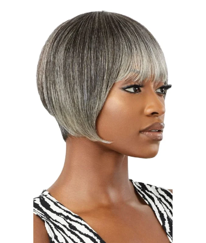 Glueless Human Hair Wigs for Daily Wear-Outre Fab & Fly 100% Unprocessed Human Hair Full Wig - Harriet