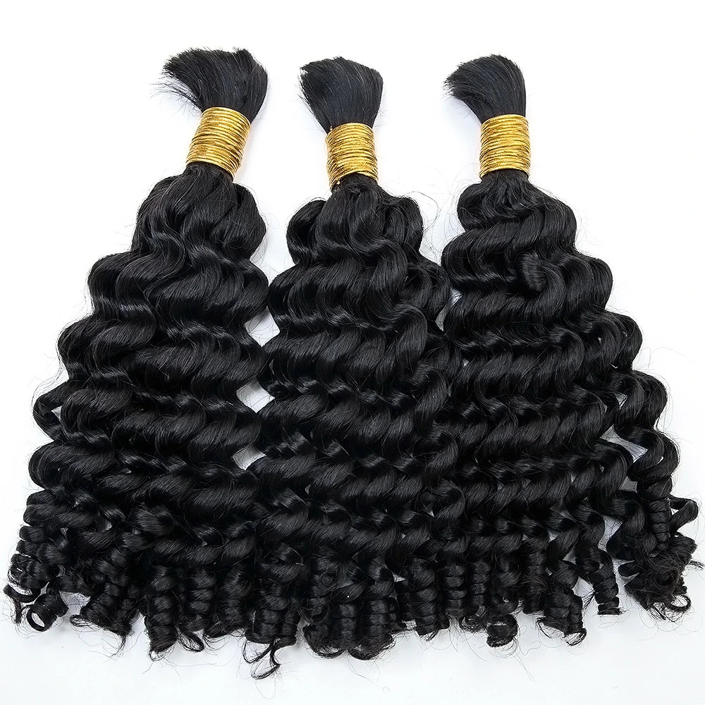 Premium Bulk Human Braiding Hair--Loose Curly Bulk Hair Extensions for Braiding crochet braids, crochet locs, premium crochet braids, high-quality locs Premium Bulk Human Braiding Hair--Loose Curly Bulk Hair Extensions for Braiding crochet braids, crochet locs, premium crochet braids, high-quality locs