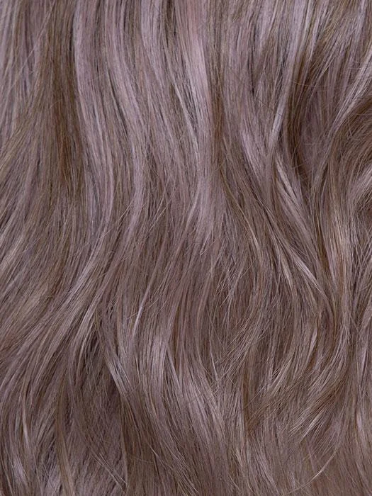 LAVENDER ROOTED | Medium Dark Brown Root, Blended into a Light Silver Smoke Tones Blended with Various Shades of Purple