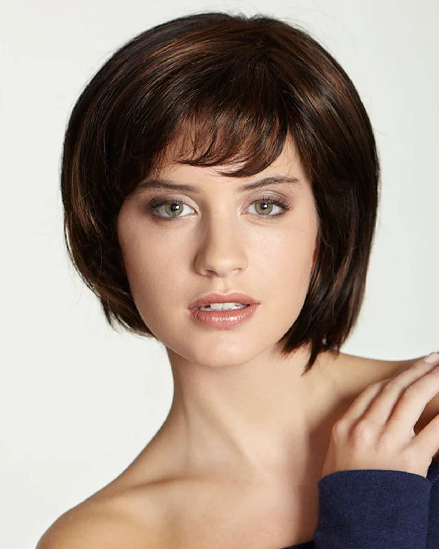 Synthetic Wigs for Women with Thin Hair-West Port | Monofilament Synthetic Wig by Dream USA