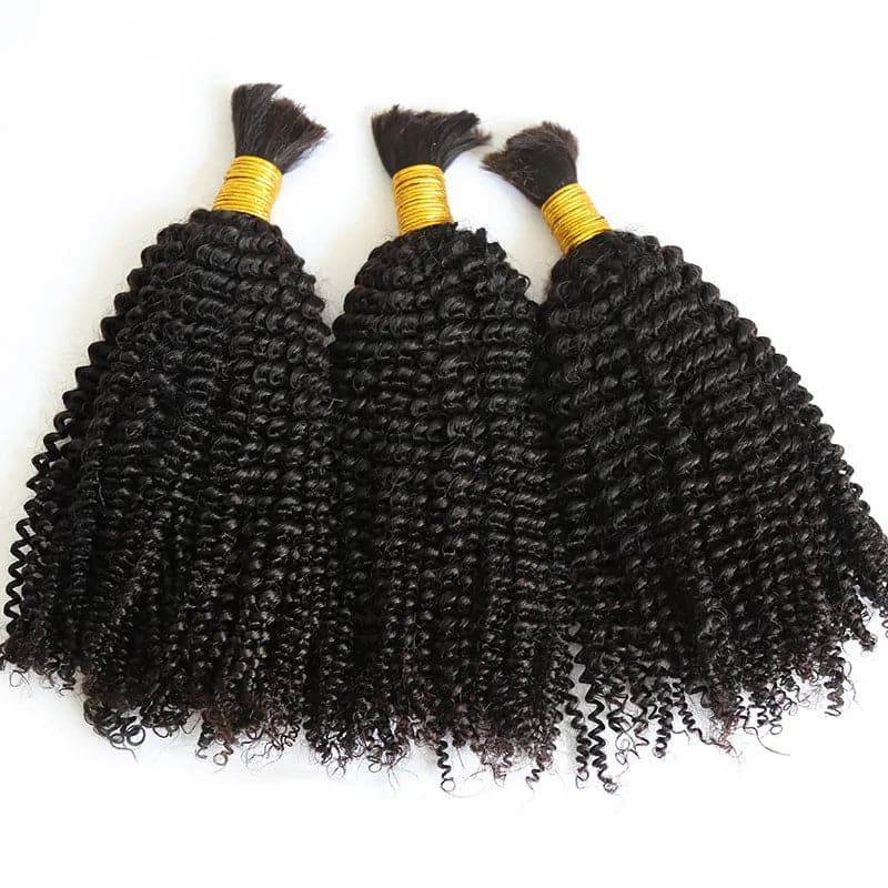 Premium Bulk Human Braiding Hair--Kinky Curly Bulk Hair Extensions for Braiding crochet braids, crochet locs, premium crochet braids, high-quality locs Premium Bulk Human Braiding Hair--Kinky Curly Bulk Hair Extensions for Braiding crochet braids, crochet locs, premium crochet braids, high-quality locs