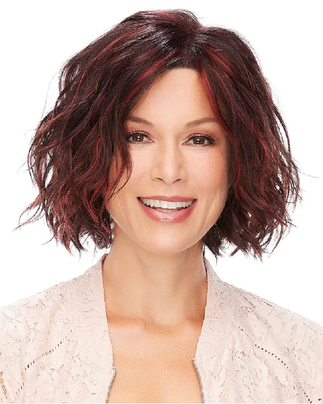Synthetic Wigs with a Soft Curl Pattern-January | Lace Front & Monofilament Synthetic Wig by Jon Renau Synthetic Wigs with a Soft Curl Pattern-January | Lace Front & Monofilament Synthetic Wig by Jon Renau
