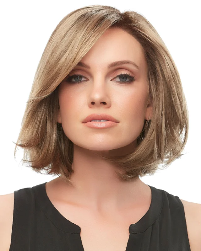 Glueless Human Hair Wigs with Bangs-Kristi (Exclusive) | Lace Front & Monofilament Synthetic Wig by Jon Renau Glueless Human Hair Wigs with Bangs-Kristi (Exclusive) | Lace Front & Monofilament Synthetic Wig by Jon Renau