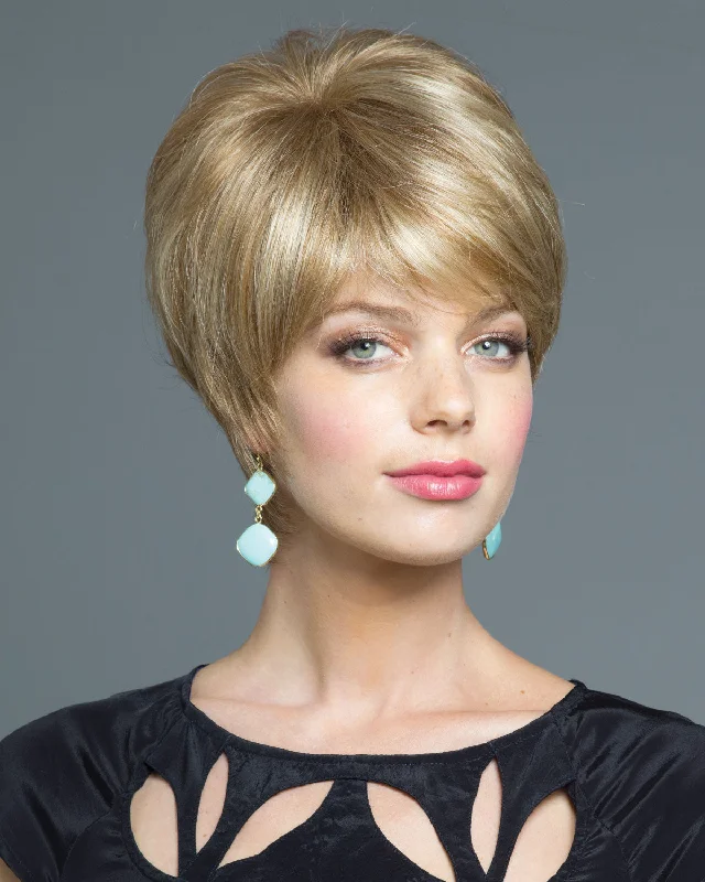 Synthetic Wigs for Work-Madison | Monofilament Synthetic Wig by Noriko