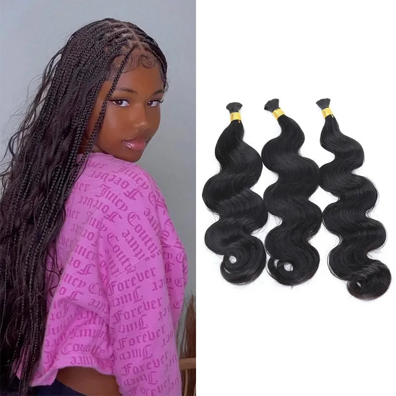 Premium Bulk Human Braiding Hair--Double Drawn Burmese Body Wave Human Braiding Hair crochet braids, crochet locs, premium crochet braids, high-quality locs Premium Bulk Human Braiding Hair--Double Drawn Burmese Body Wave Human Braiding Hair crochet braids, crochet locs, premium crochet braids, high-quality locs