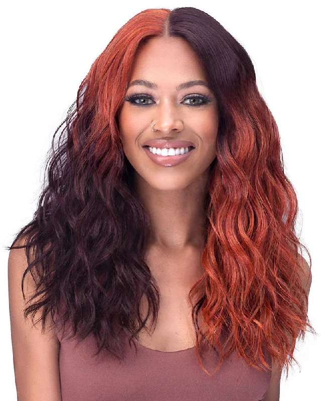 Glueless Human Hair Wigs for Women-Polaris | Lace Front Synthetic Wig by Bobbi Boss