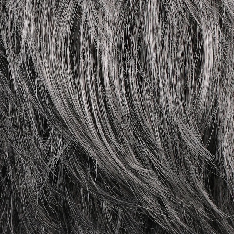 92 | Moonlight | Pure White w/ 5% Med Brown Front, Grey w/ 30% Med Brown Middle, Dk Brown w/ 65% Grey Nape