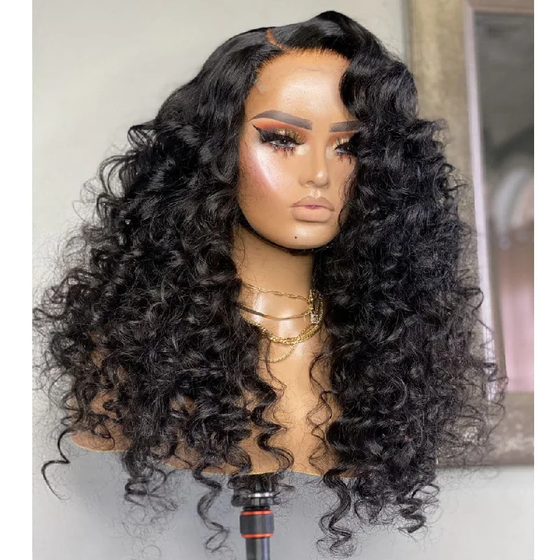 Premium No Lace Wigs Collection---Wand Curls 5X5 Lace Closure Wig