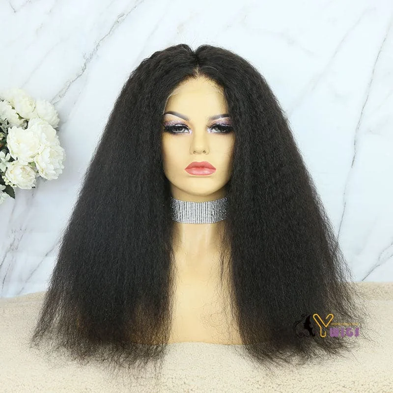 Premium No Lace Wigs Collection---Lola Kinky Straight HD Lace 5X5 Lace Closure Wig