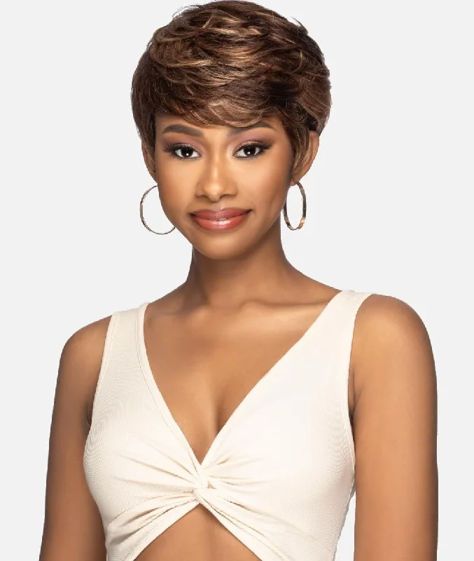 Glueless Human Hair Wigs with No Lace-Vivica A Fox Human Hair Full Pure Comfort Cap Wig- Sweet Glueless Human Hair Wigs with No Lace-Vivica A Fox Human Hair Full Pure Comfort Cap Wig- Sweet