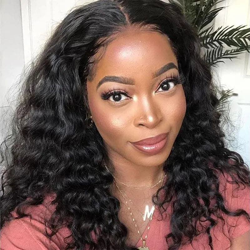 Premium No Lace Wigs Collection--Loose Deep Human Hair 13x6 Lace Frontal Wig AFS63