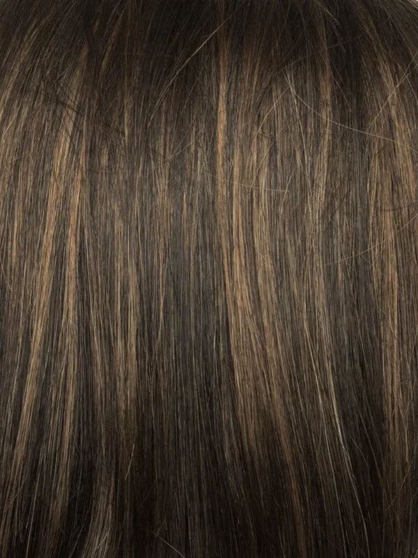 Brown Sable | Neutral medium brown base with cool light brown highlights. Face-framing strands will brighten any complexion