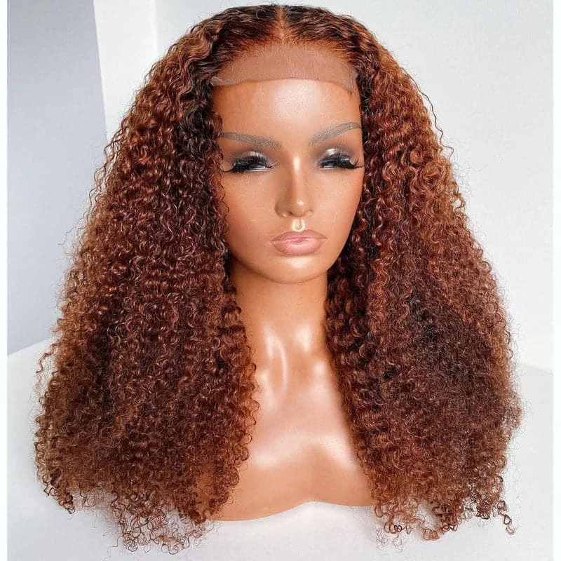 Premium No Lace Wigs Collection---Chelle - Kinky Curly 5X5 Lace Closure Wig