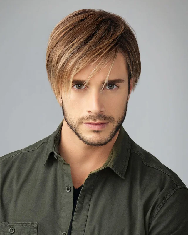Synthetic Wigs for Long-Term Use-Chiseled | Average/Large Men's Lace Front & Monofilament Synthetic Wig by HIM