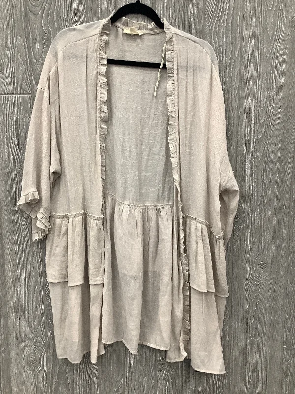 Kimono By Easel In Tan, Size: 2x