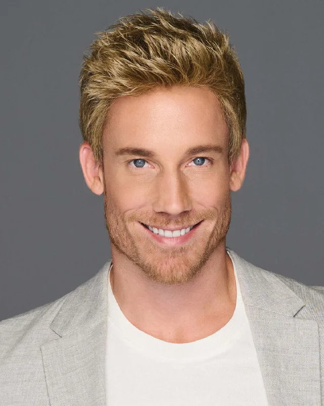 Synthetic Wigs for an On-the-Go Lifestyle-Dapper | Average/Large Men's Lace Front & Monofilament Crown Synthetic Wig by HIM