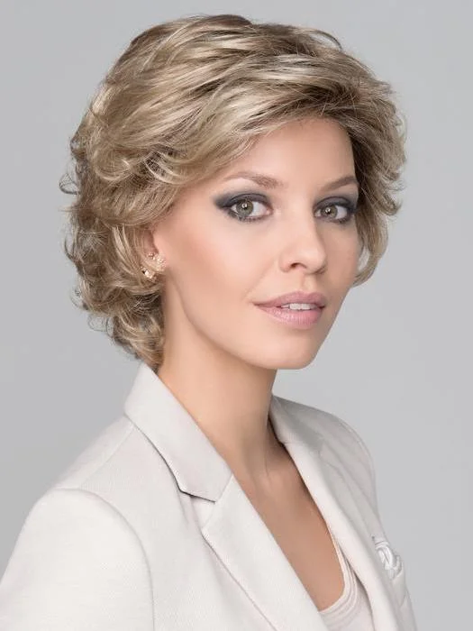 Glueless Human Hair Wigs for Short and Long Curls-Daily Wig by Ellen Wille | Synthetic Hair | Large Cap Glueless Human Hair Wigs for Short and Long Curls-Daily Wig by Ellen Wille | Synthetic Hair | Large Cap