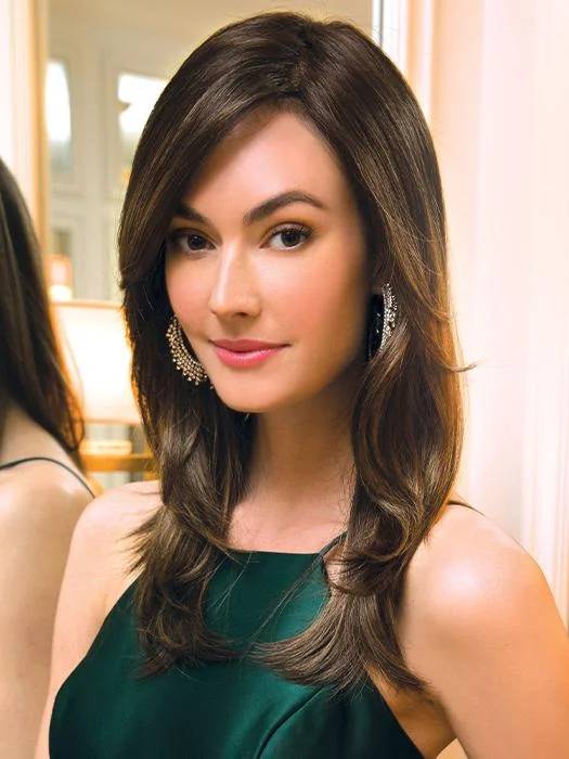 Synthetic Wigs for a Bold Fashion Statement-Brandi by Amore  | Monofilament Top