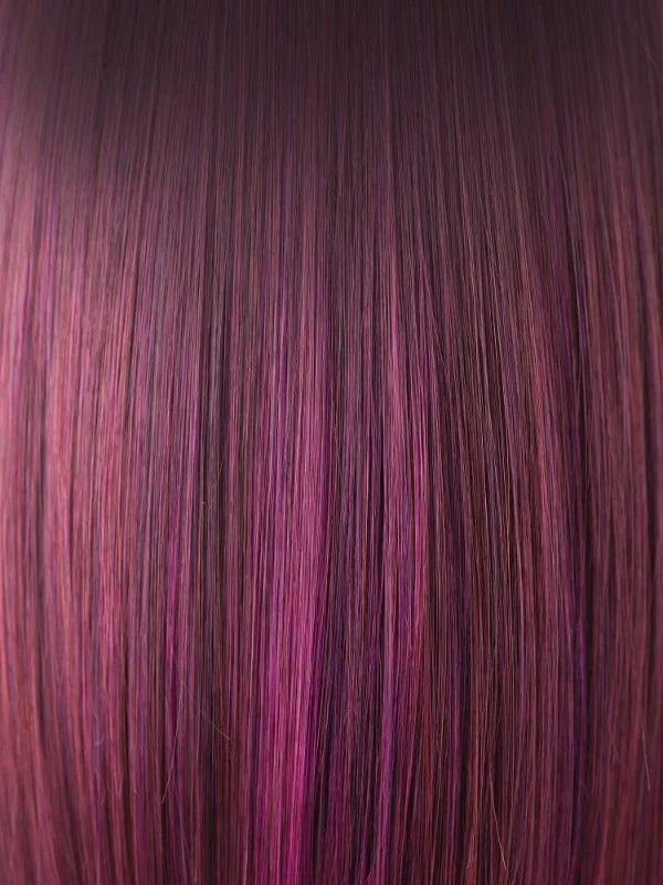 Plumberry Jam-R | Medium Plum Ombre rooted with 50/50 blend of Red/Fuschia