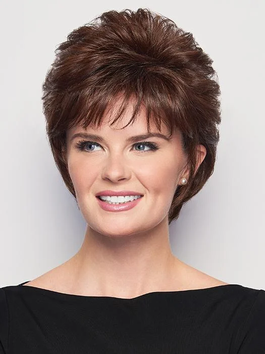 Synthetic Wigs for Women with Long Faces-Voluminous Crop | Synthetic Wig (Basic Cap)
