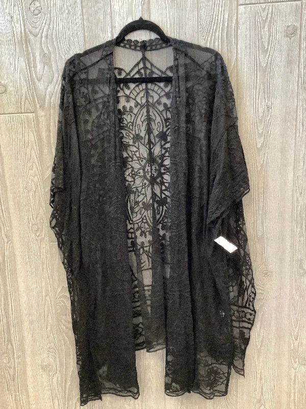 Kimono By Clothes Mentor In Black, Size: Osfm