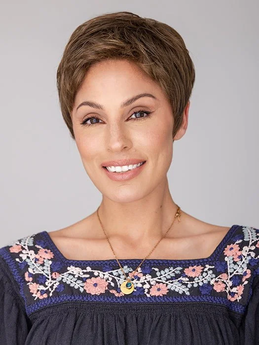 Glueless Bob Human Hair Wigs-Straight Chic | Synthetic Lace Front Wig (Mono Crown)