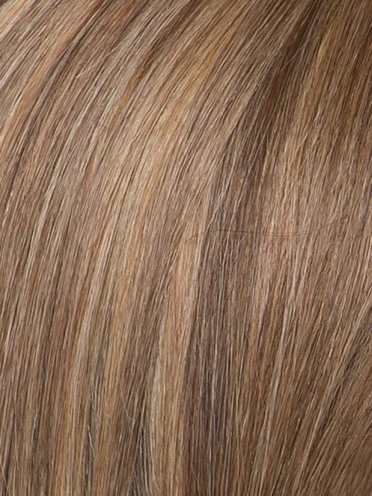 GINGER BLONDE ROOTED | Light Honey Blonde Light Auburn and Medium Honey Blonde Blend with Dark Roots
