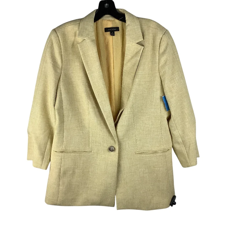 Blazer By Ann Taylor In Yellow, Size: L