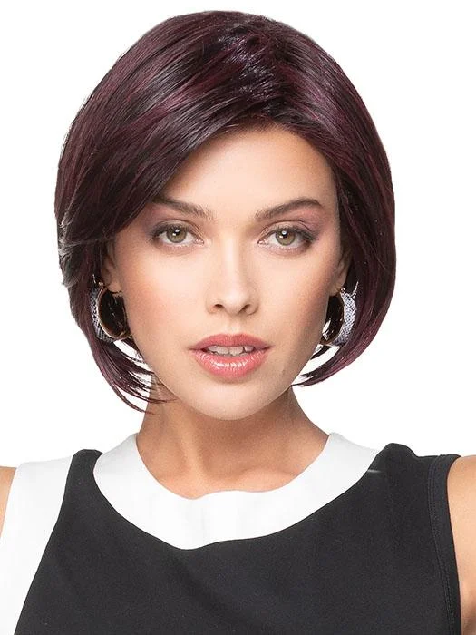 Synthetic Wigs with Voluminous Curls-Angled Bob | HF Synthetic Lace Front Wig (Basic Cap)