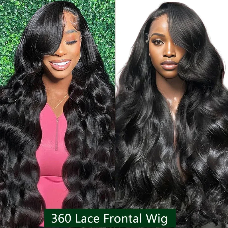 Klaiyi Hair 360 Body Wave Transparent Lace Frontal Wig Full Lace Wigs 180% Density Human Hair Wigstop-rated no lace wigs, best wigs, high-quality no lace wigs, top-rated glueless wigs