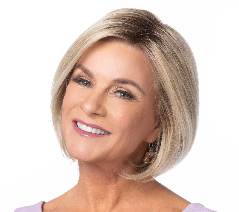 Glueless Human Hair Wigs for Versatile Hairstyles-Finishing Touch Wig by Toni Brattin | Heat Friendly Synthetic Hair | Average Cap