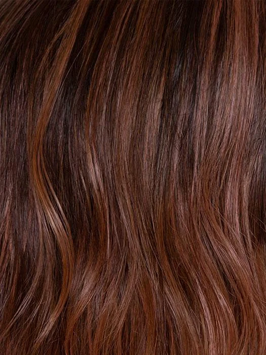 ROSEWOOD ROOTED | Medium Dark Brown Roots that Melt into a Mixture of Saddle Brown and Terra-Cotta Tones