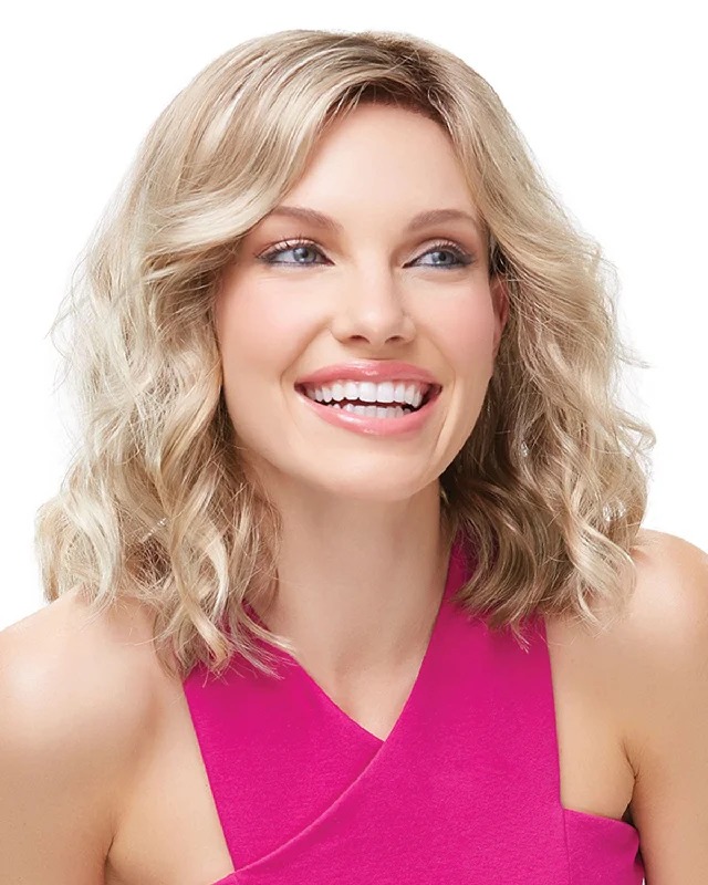Glueless Wigs with Brazilian Human Hair-Scarlett-Large | Lace Front Synthetic Wig by Jon Renau Glueless Wigs with Brazilian Human Hair-Scarlett-Large | Lace Front Synthetic Wig by Jon Renau
